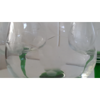 5 Wineglasses with green stand